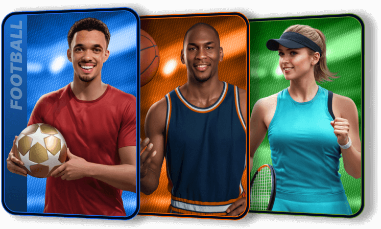 Bonus scommesse Boomerang Bet con atleti di calcio, basket e tennis