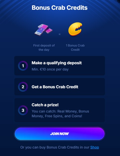 Screenshot della funzione Bonus Crab su Boomerang Bet