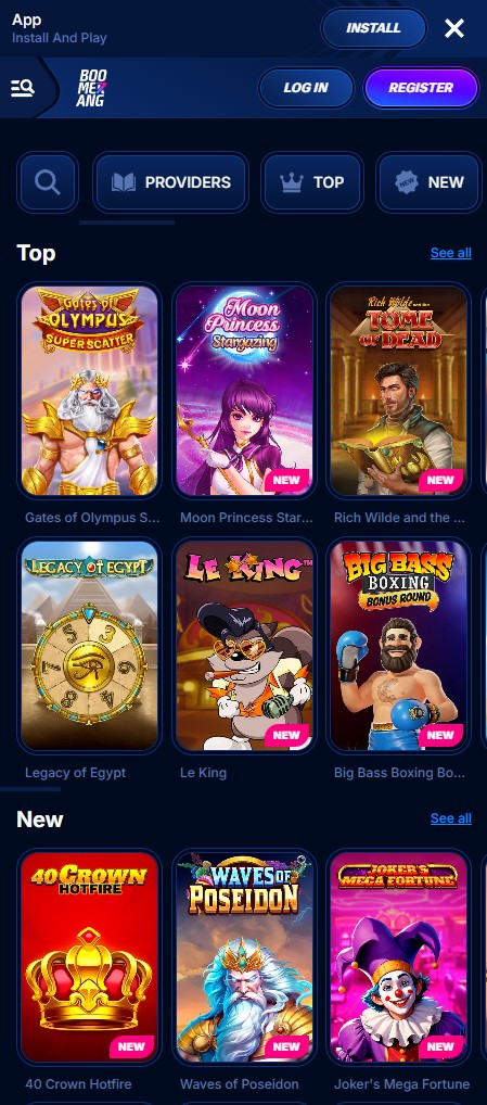 Filtri avanzati per la ricerca delle slot su mobile